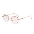 thumbnail image 3 of Gafas de presbicia con corte de diamante sin marco para mujer, elegantes y modernas, gafas de presbicia delgadas y ligeras con protección contra la luz azul, 3 of 5