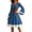 Blue, variant on Yxbdin Off Shoulder Renaissance Costume Women Long Bell Sleeve Mini Dresses Elegant Ruffle Trim Corset Medieval Flowy Dress Halloween Costumes