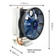 thumbnail image 5 of Ventilador del radiador del refrigerador de la CPU de 120 mm 2 tubos de calor 2000 RPM 12 V DC Ventiladores de refrigeración silenciosos JShteea El nuevo, 5 of 5