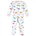 thumbnail image 3 of Hudson Baby Infant Girl Premium Quilted Zipper Sleep and Play, Cuteasaurus, 0-3 Months, 3 of 4