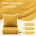thumbnail image 6 of Pakunoda Outdoor Deep Seat Cushion with Backrest, 24" x 24" x 6.5" Waterproof Patio Chair Replacement Cushion for Sofa Couch, Yellow, 6 of 7