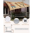 thumbnail image 5 of Black African Women Waterproof Sun Shade Sail Vintage Abstract Ethnic Style Bohemian Linen Texture Outdoor Patio Sun Shades Canopy UV Block Waterproof Sunshade for Garden Backyard Deck 6.5x10 Ft, 5 of 9