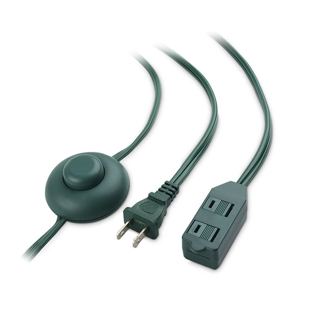 Cable Matters 3 Outlet 10 ft Extension Cord with Switch On/Off 3 Outlet On Off Switch
