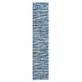 thumbnail image 3 of Unique Loom Serenity Shag Collection Area Rug - Castries (2' 7" x 12' Runner Blue/Ivory), 3 of 12