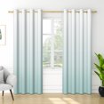 thumbnail image 5 of Nanqianyi Light Blue White Ombre Blackout Curtains 42 X 96 Inch Length for Bedroom, Living Room, Thermal Insulated Room Darkening Grommet Window Drapes 2 Panels, 5 of 7