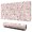 Kawaii Cat Pink Pattern, variant on Cat Butt and Heart White Pattern Extended Large Mouse Pad, Keyboard Mouse Pad with Non Slip Base & Stitched Edges, Durable Stable Gifts for Birthday Christmas Thanksgiving,31.5"x11.8"