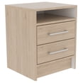 thumbnail image 2 of Mesa Noche Eter Rovere/Blanco Madera Aglomerada Excelsior, 2 of 5