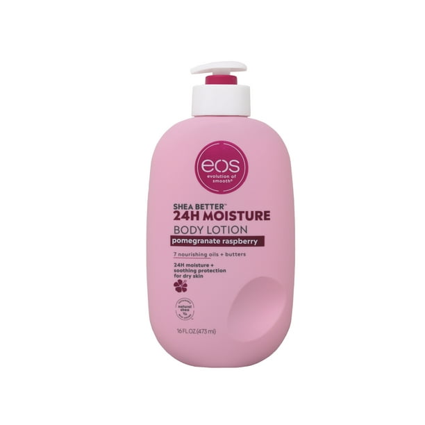 EOS Shea Better Moisture Body Lotion Pomegranate Raspberry for Dry Skin 16 fl oz