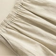 thumbnail image 6 of Skirts Women Plus Size Bohemian Embroidered High Waisted​Twirl-Friendly A-Line Skirt Elegant Drape Long Summer Skirt Beige XXXL, 6 of 7