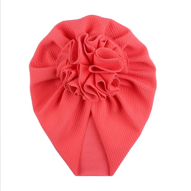 Wangsaura Bonnet de Protection pour Bébé Fleur Sauvage Turban Plissé