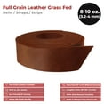 thumbnail image 2 of ELW Grass Feed Leather 8-10 oz. 3-4mm 0.75"x40" 1.3x101.1cm Whiskey Brown Full Grain Cowhide Belt Blank, Straps Tooling, Holsters, Saddle Bags, Knife Sheaths, Furniture Accent, Restoring Chairs, 2 of 8