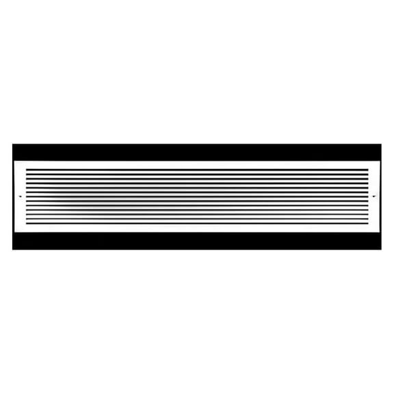 24" X 4" Aluminum Return Grille - Easy Air Flow - Bar Grilles [Outer Dimensions: 25.875 X 5.875]