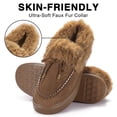 thumbnail image 3 of LUXUR Winter Shoes for Womens Moccasin House Slippers Slip On Ankle Boots Indoor & Outdoor, 3 of 7