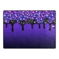 thumbnail image 4 of Ryvnso Leopard Purple Glitter Area Rug Floor Mats Non-Slip Home Carpet 63 x 48 inch, 4 of 7