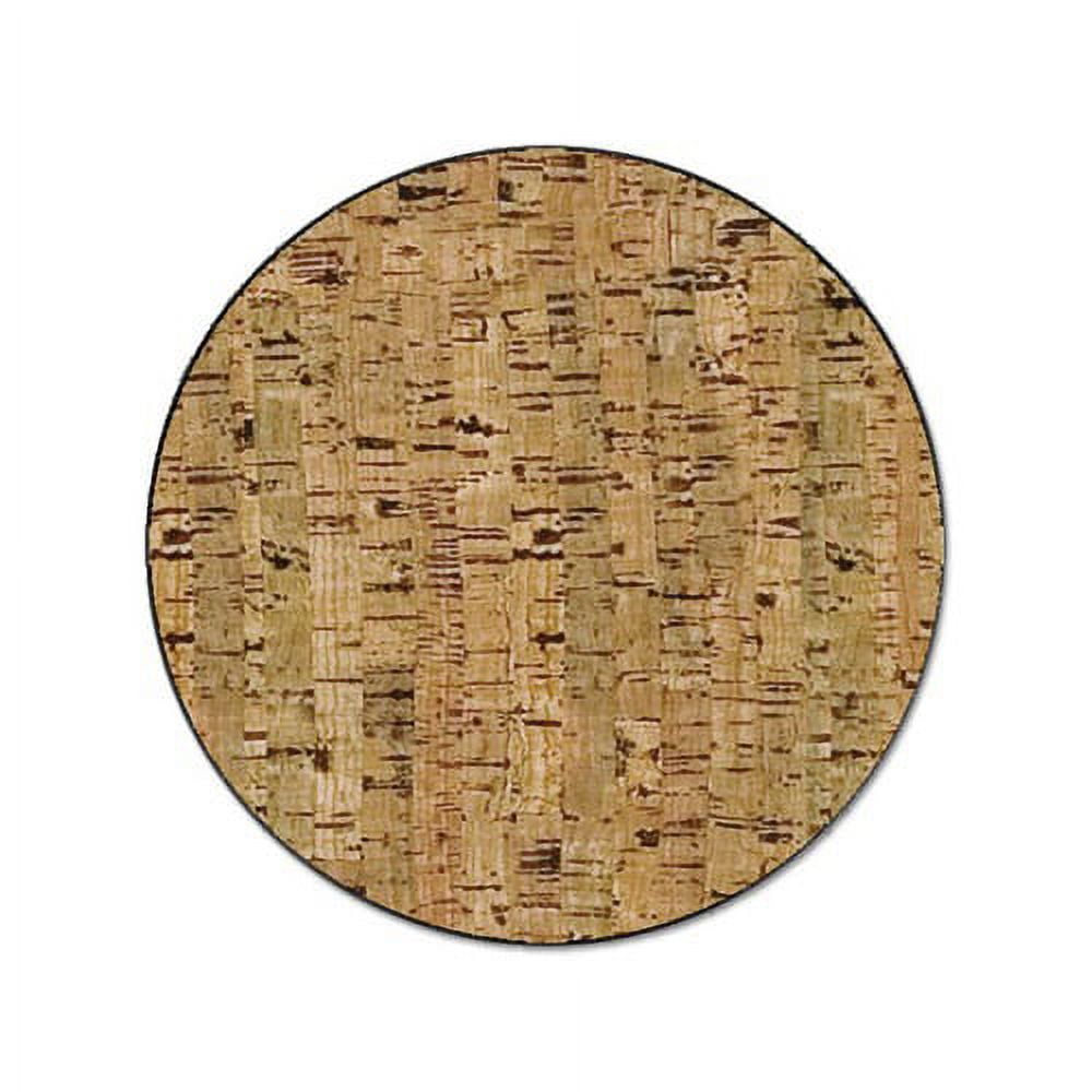 Natural Cork Bulletin Board 24x18, Cork/Black