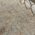 thumbnail image 6 of Nourison Silken Weave Floral Grey/Brick 8'10" x 11'10" Area Rug, (9x12), 6 of 8