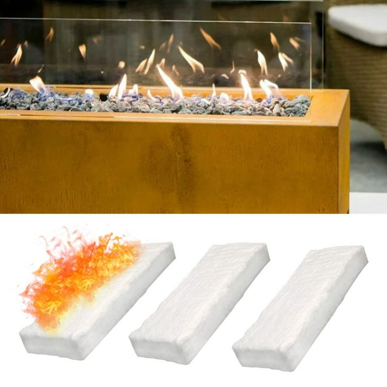 JINGT 3Pc Ceramic Wool Sponge Cotton 30X10X1.5/2.5Cm Firplace Firebox  Safety Bio Fire 