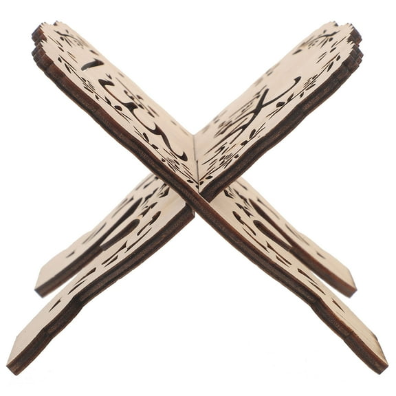 Masteelf Detachable Islam Eid Book Stand Decorative Book Stand Wooden Book Stand Bible Reading Holder