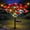 Red, variant on Memorial Garden Bloom Lights, Solar LED Realistic Artificial Azalea Flower Garden Stake Lights, 7 Heads, IP65 Waterproof, Auto Charging, Outdoor Decor for Yard Patio Pathway Lawn Cemetery (Red)