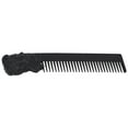 thumbnail image 3 of Portable Zinc Alloy Oil Hair Comb, Lightweight, Rounded Teeth, Carving Technology for Hair Salon Home, 3 of 7