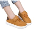 thumbnail image 3 of Girl's Hook-and-Loop Casual Sneakers Low Top Flat Walking School Board Shoes for Playground Outdoor, 3 of 6