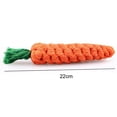 thumbnail image 2 of Carrot Rope Dog Toy Interactive Funny Pet Teeth Cleaning Toy Puppy Chew Rope Toy, 2 of 8
