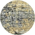 thumbnail image 1 of Ahgly Company Indoor Round Mid-Century Modern Sandstone Brown Oriental Area Rugs, 5' Round, 1 of 6