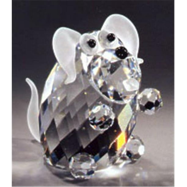 Asfour Crystal 693-50 1,65 L x 1,57 H. Figurines pour Chiens en Cristal