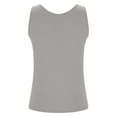 thumbnail image 5 of Yubnlvae Plus Size Tank Tops with Shelf Bra - Women's Yoga & Workout Camisoles (Padded Support, Seamless Undershirt) Grey 4XL, 5 of 9