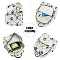 thumbnail image 5 of FORMRS Mini Backpack Purse for Women Travel Daypack Casual Shoulder Bag, Black Cat Paw, 5 of 7