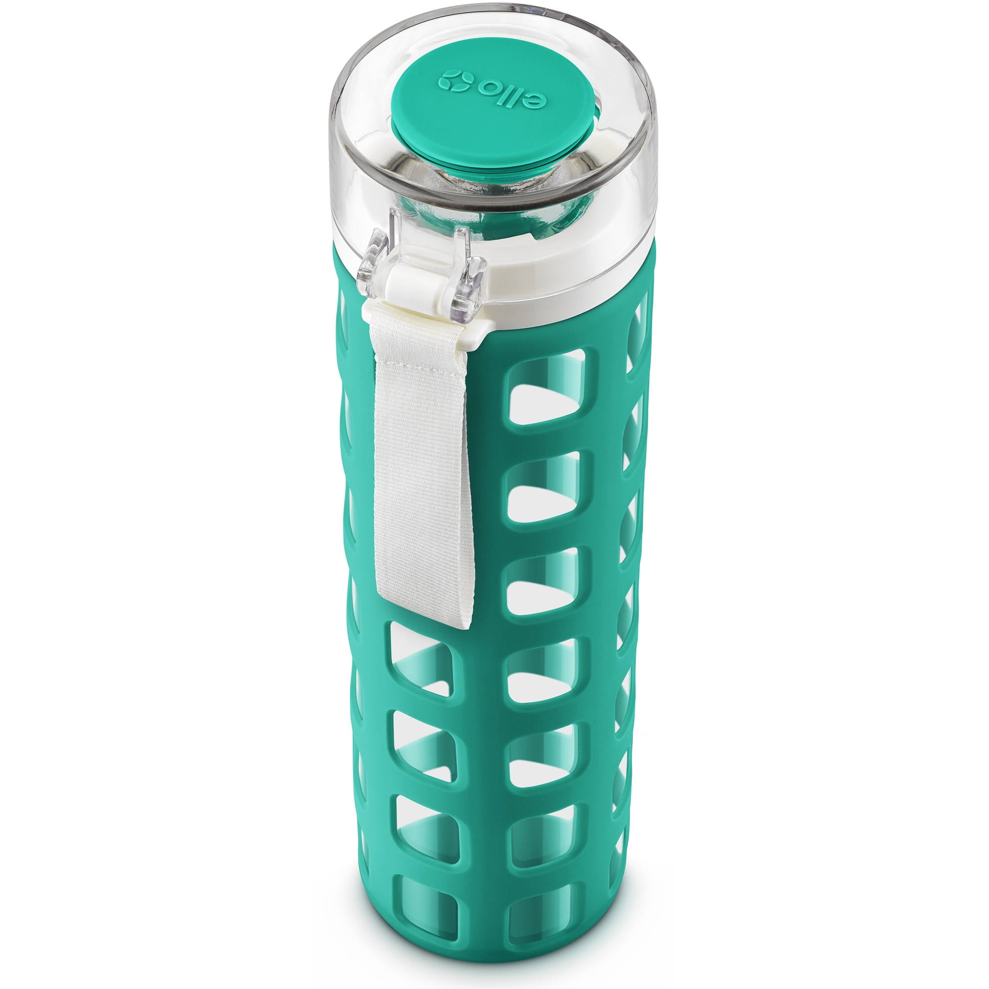 Ello Syndicate BPA-Free 20 Ounce Glass Water Bottle with Flip Lid