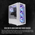 thumbnail image 2 of Thermaltake View Series View 200 TG ARGB White SPCC Mid-Tower Computer Cases, 2 of 6