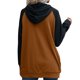 thumbnail image 4 of Sudadera con capucha color caqui para mujer, cálida, estilo informal, transpirable, mangas largas, talla S, otoño-invierno, 4 of 6