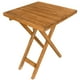 thumbnail image 2 of Mesa Plegable Cuadrada De Madera Sólida, 60x60 – Rústico Tratable NATIVO MUEBLES TERRAZA, 2 of 5