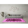 thumbnail image 3 of Ahgly Company Indoor Round Oriental Pink Industrial Area Rugs, 8' Round, 3 of 4