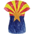 thumbnail image 2 of Arizona Vintage Distressed State Flag All Over Womens T Shirt Multi 2XL, 2 of 2