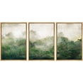 thumbnail image 2 of PixonSign Framed Wall Art Set Forest Landscape Green Watercolor Pastel Nature Wilderness Modern Art Decor Abstract Prints Minimal Relax/Calm for Living Room, Bedroom, Office - 16"x24"x3 Natural, 2 of 5