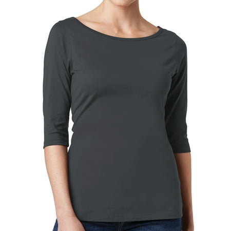 elbow length tee ladies sleeve cotton shirt charcoal medium shirts