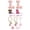 L, variant on Drinkware Accessory Set with Embroidery Patch Straw Covers Charm Necklace Chain & Leak Guard Accessories for Decorative Upgrade