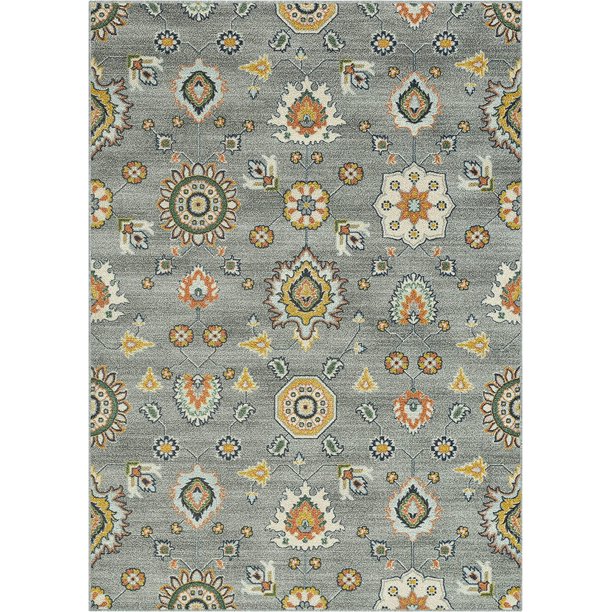 Maples Rugs Fleur Contemporary Motif Livingroom & Bedroom Rugs Non Skid