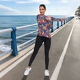thumbnail image 6 of FORMRS Womens Long Sleeve Shirts UPF 50+ Sun Protection Quick Dry Fishing Hiking Tops, Size S-2XL, Colorful Art Leaves Pattern, 6 of 8