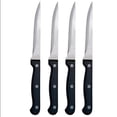 thumbnail image 2 of 4 Steak Knife Set Serrated Edge Steel Utility Knives Steakhouse Cutlery Utensil, 2 of 5