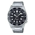 thumbnail image 2 of Casio Standard Analog Stainless Steel Black Dial Quartz MTD-135D-1AV Men's Watch, 2 of 3