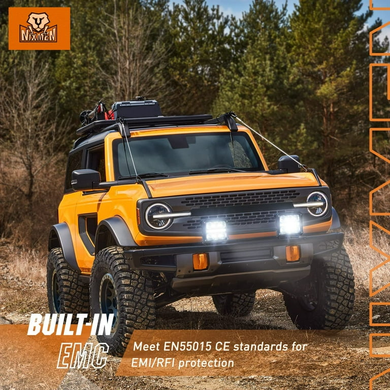 4Pcs 4inch LED Work Light Bar Spot Pods Fog Lamp Offroad Driving Truck SUV ATV E - Foto 12