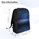 thumbnail image 4 of Disketp Retro Blue Glitter Mochila Unisex de Apertura Lateral Completa, Mochila para Laptop para Escuela, Trabajo y Viajes, 4 of 8