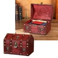 thumbnail image 2 of Antique Design Wooden Accessory Box Secure Locking Mechanism Home Organization Essential, 2 of 14