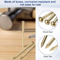 thumbnail image 2 of Uxcell 100-Pack Clavos Pequeños, 2.8mm x 20mm Clavos de Latón con Cabeza Redonda, 2 of 6