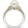thumbnail image 2 of 14K/Silver Two-Tone Sterling Silver With 14K Accent 8-9mm Fwc Pearl Ring (Size 7) Made In Thailand qtc1530-7, 2 of 5