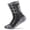 Dark Gray, variant on Mens Cotton Crew Socks, Army Green, Cushioned Reinforced Work & Everyday Comfort Socks,Size XL