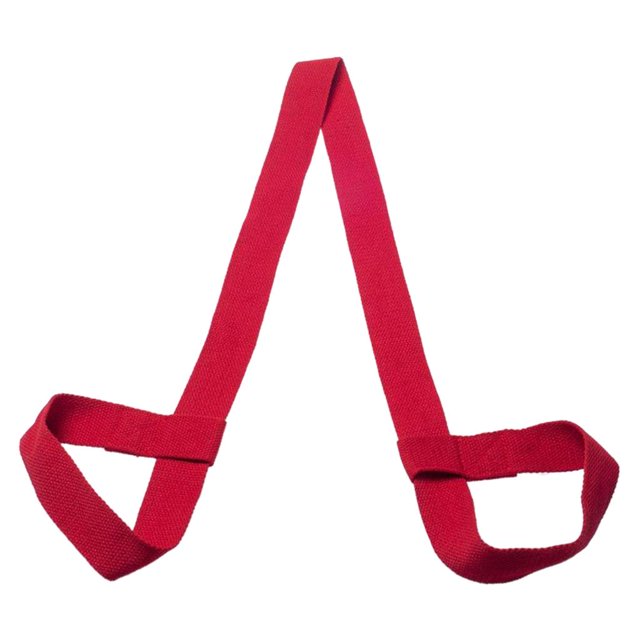 Correa de esterilla de yoga Correa de hombro Correa de transporte Arnés antideslizante Yoga Pilates Estiramiento de cinturó rojo Baoblaze Correa de transporte de la almohadilla de yoga